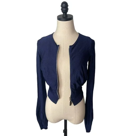 Yves Saint Laurent Navy Blue Blouse